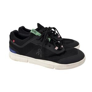 On Running The Roger Spin Shoes Mens Size 10.5 Black Indigo Tennis Sneakers